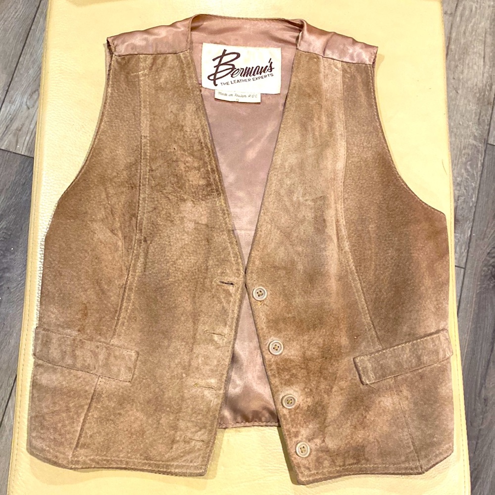 Berman’s Vintage Suede Vest